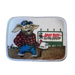 Adolf Kusy Co Fine Pork & Provisions Patch Farmer Pig *NEW* Country